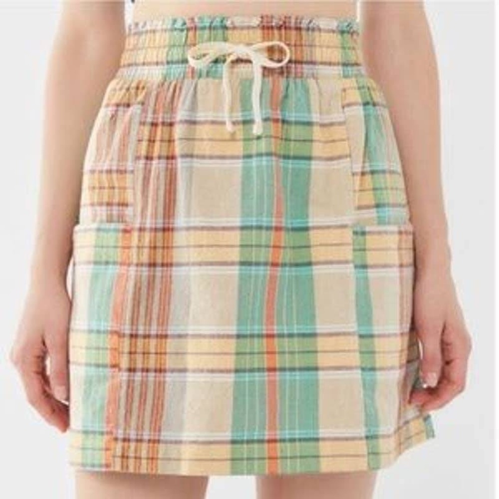 Urban Outfitters Emery Plaid Mini Skirt - S